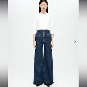 Re/Done Women's Corset Stovepipe Jeans - Indigo Blue